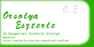 orsolya eszterle business card